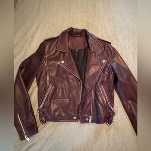Amaryllis Leather Moto Jacket
